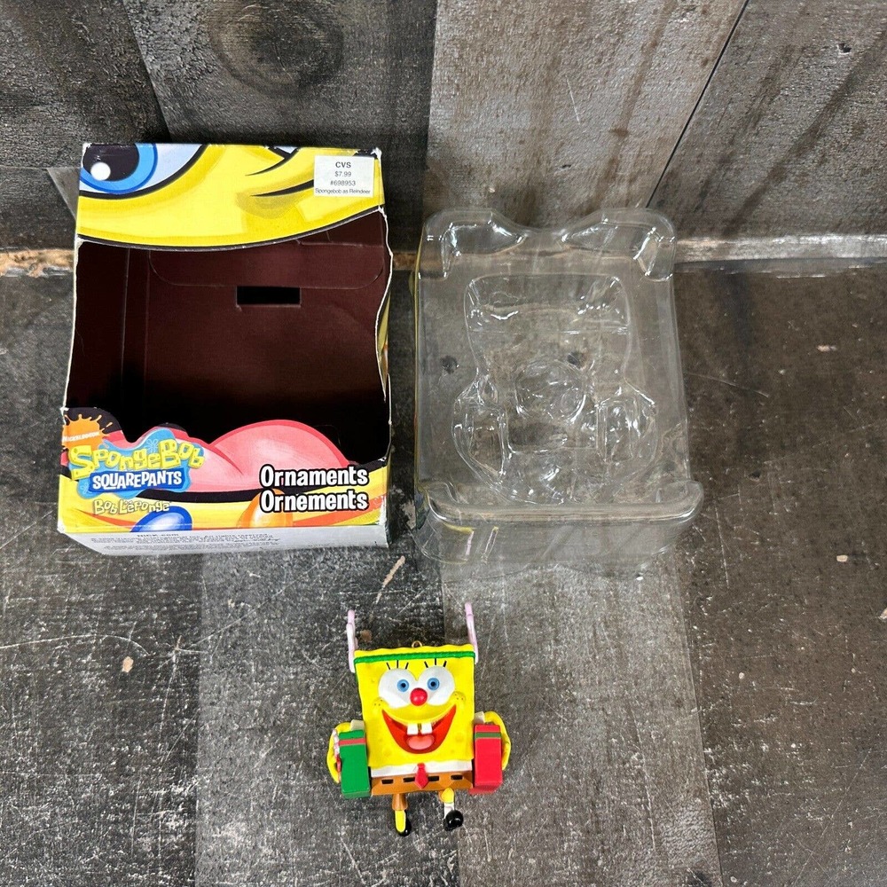 Spongebob Squarepants Ornament: SANTA SPONGEBOB | 2009 Viacom‎